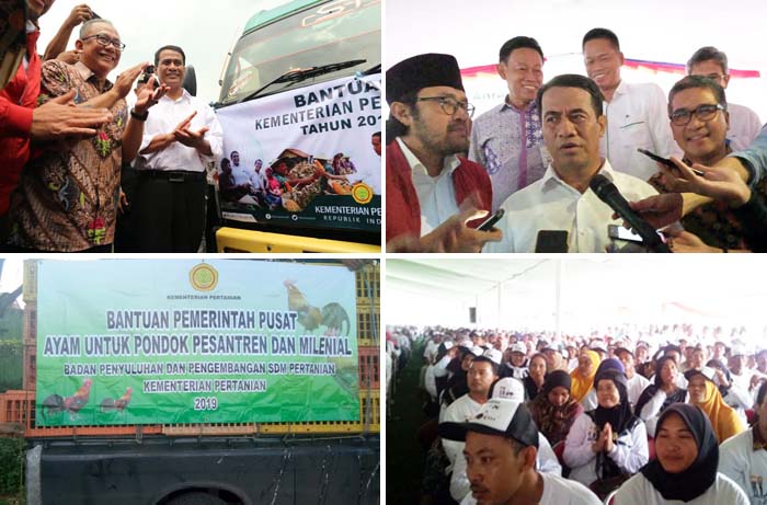 Saweran a la Mentan, Alsintan dan Benih Disambut Antusias Petani Cirebon